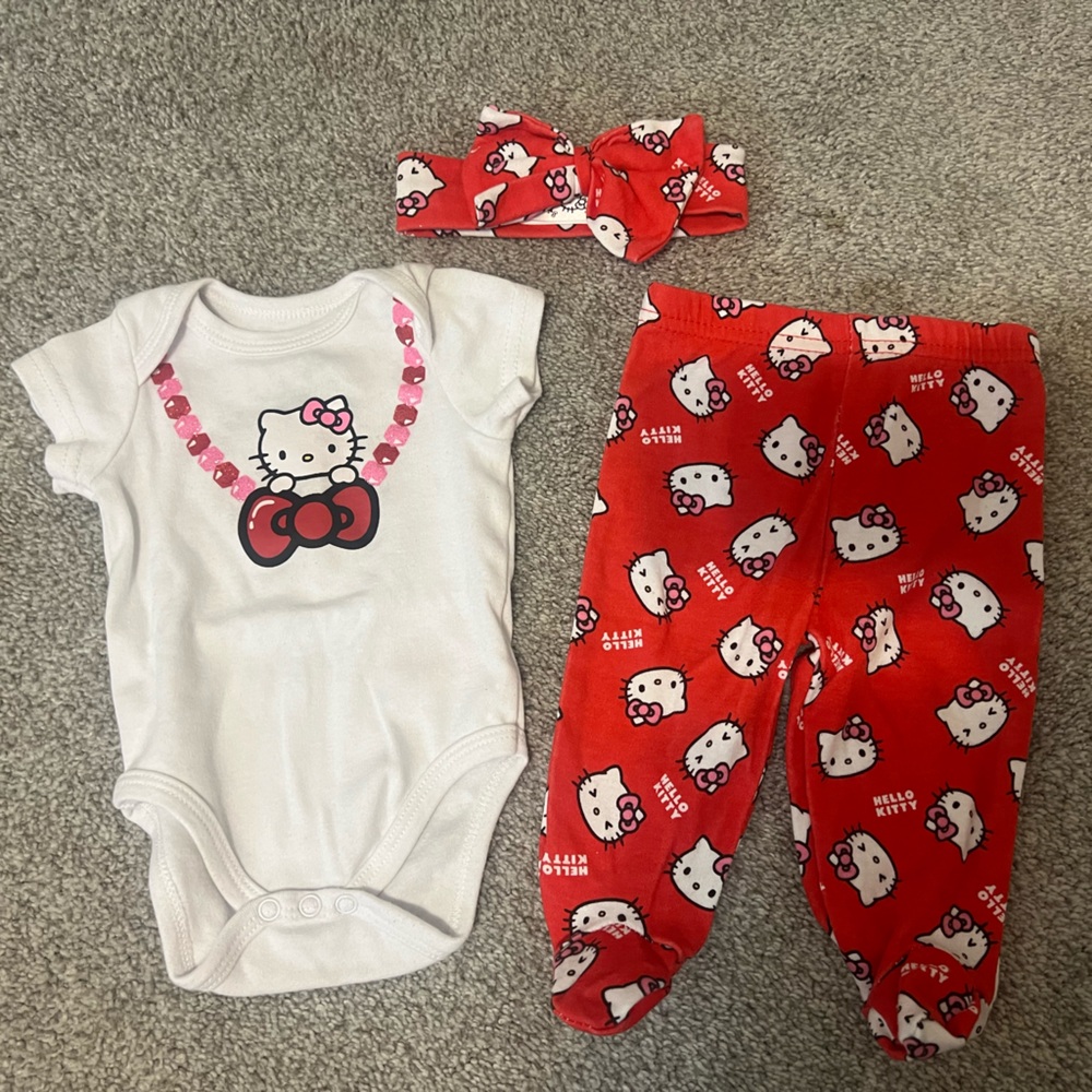 Hello Kitty Baby Girl Matching Set - 3M